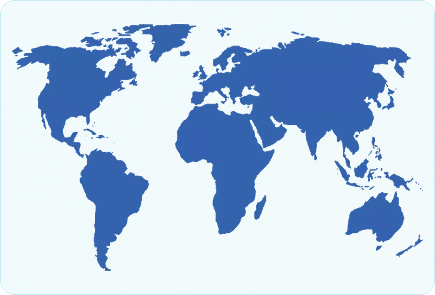 World map showing global presence